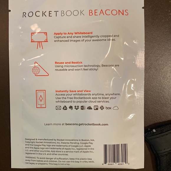 Rocketbook Office Nwot Set Of 2 Rocketbook Beacons For Whiteboards